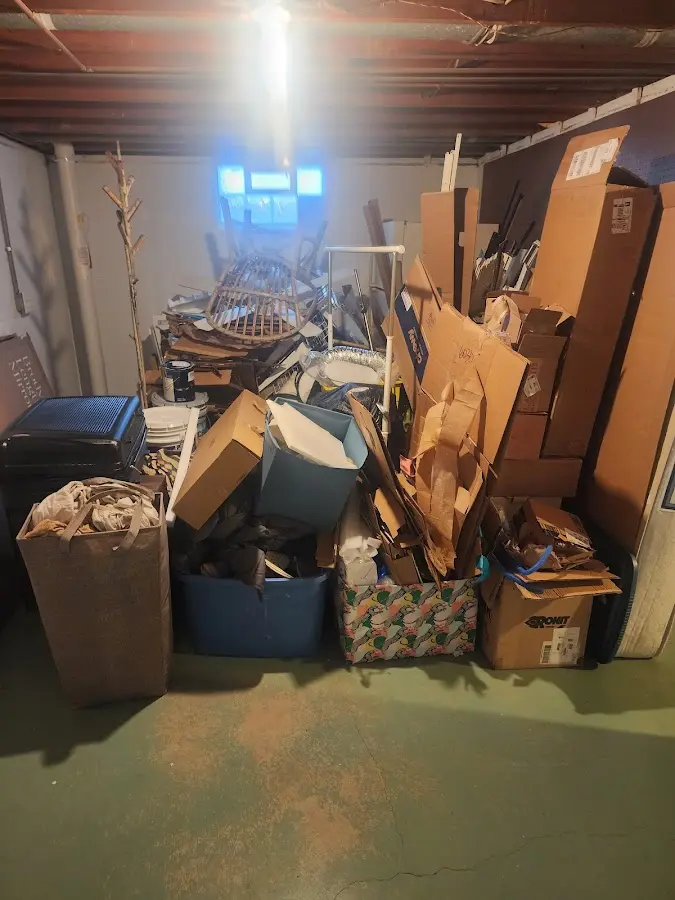 Roll-off dumpster container at job site for 20 Yard Dumpster Rental in Grenada